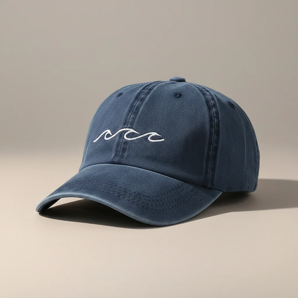 casquette vintage coton brodé motif marin - Vue 8 - casquette vintage