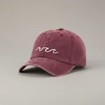 casquette vintage coton brodé motif vague - Vue 1 - casquette vintage