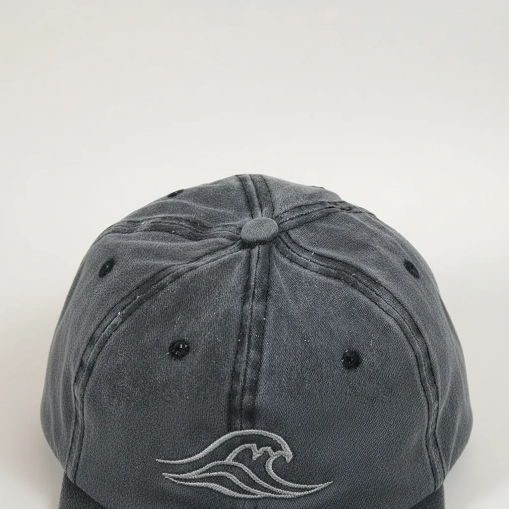 casquette vintage coton brodé motif vague - Vue 11 - casquette vintage