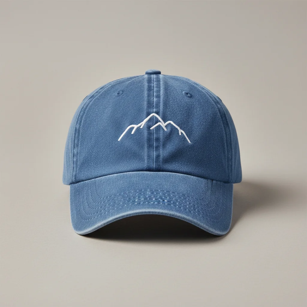 Casquette vintage coton brodé randonnée - Vue 1 - casquette vintage