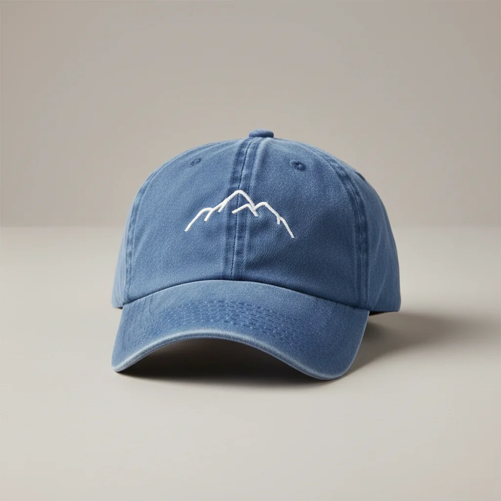 Casquette vintage coton brodé randonnée - Vue 2 - casquette vintage