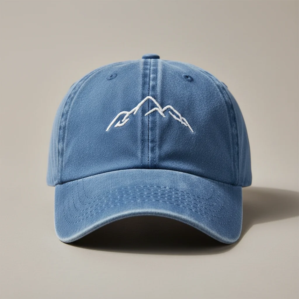 Casquette vintage coton brodé randonnée - Vue 4 - casquette vintage