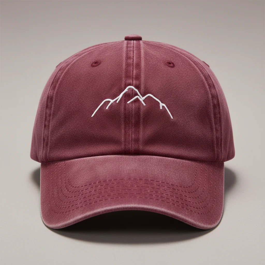 casquette vintage coton brodé randonnée aventure - Vue 1 - casquette vintage