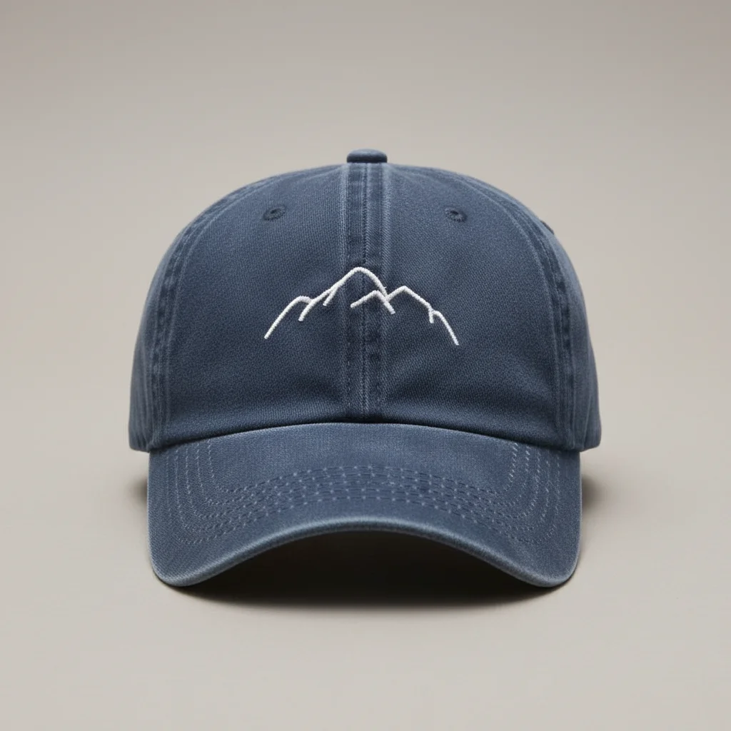 casquette vintage coton brodé randonnée délavée - Vue 1 - casquette vintage