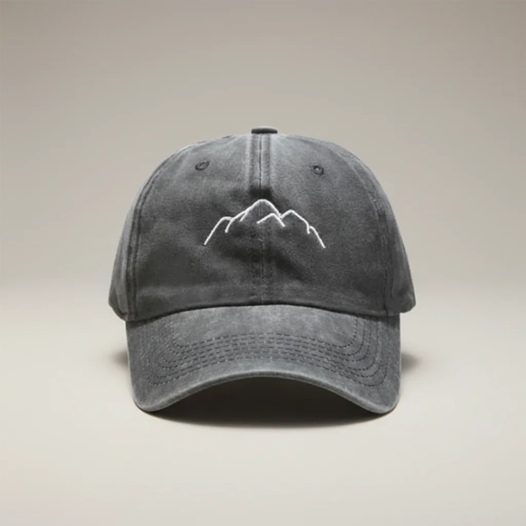 casquette vintage coton brodé randonnée délavée - Vue 12 - casquette vintage
