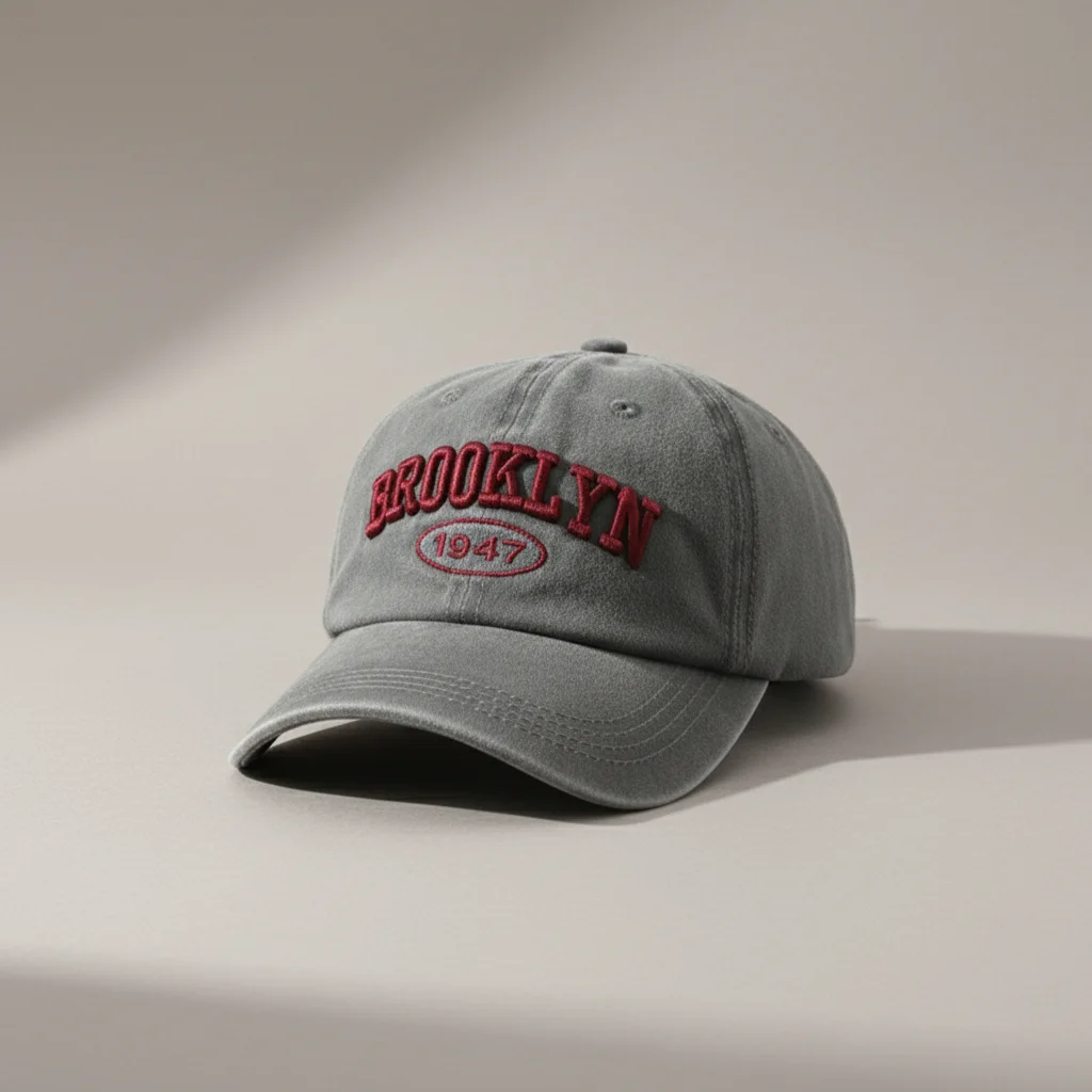 casquette vintage coton brodé réglable unisexe - Vue 1 - casquette vintage
