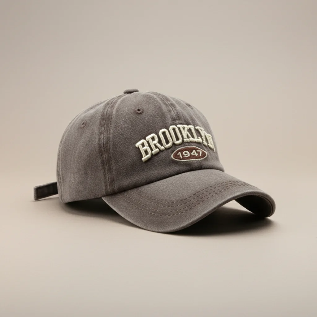 casquette vintage coton brodé réglable unisexe - Vue 10 - casquette vintage
