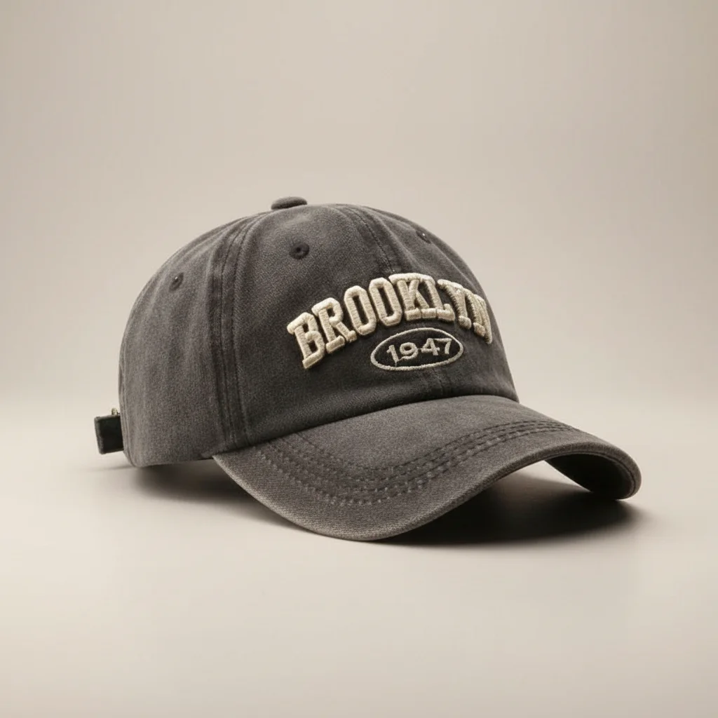 casquette vintage coton brodé réglable unisexe - Vue 17 - casquette vintage