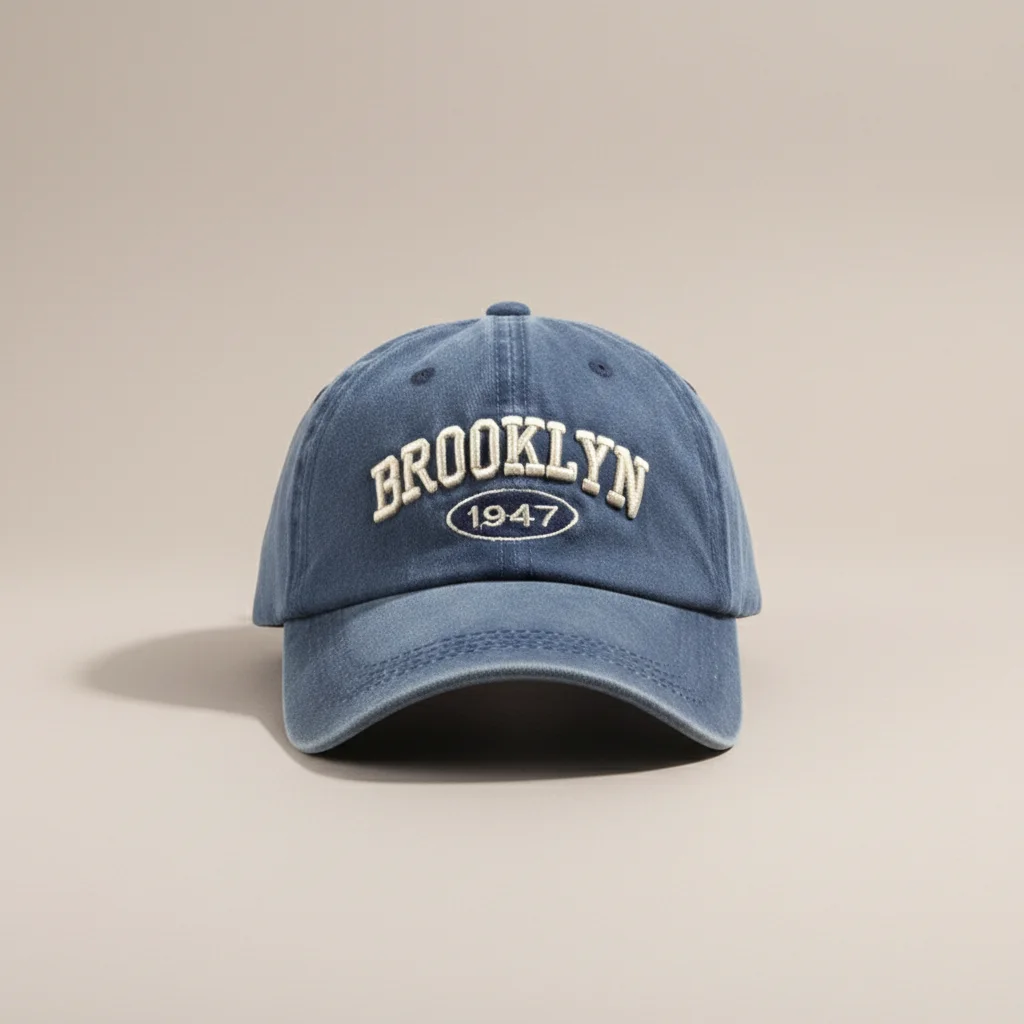 casquette vintage coton brodé réglable unisexe - Vue 8 - casquette vintage