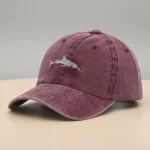 Casquette vintage coton brodé requin audacieux - Vue 1 - casquette vintage