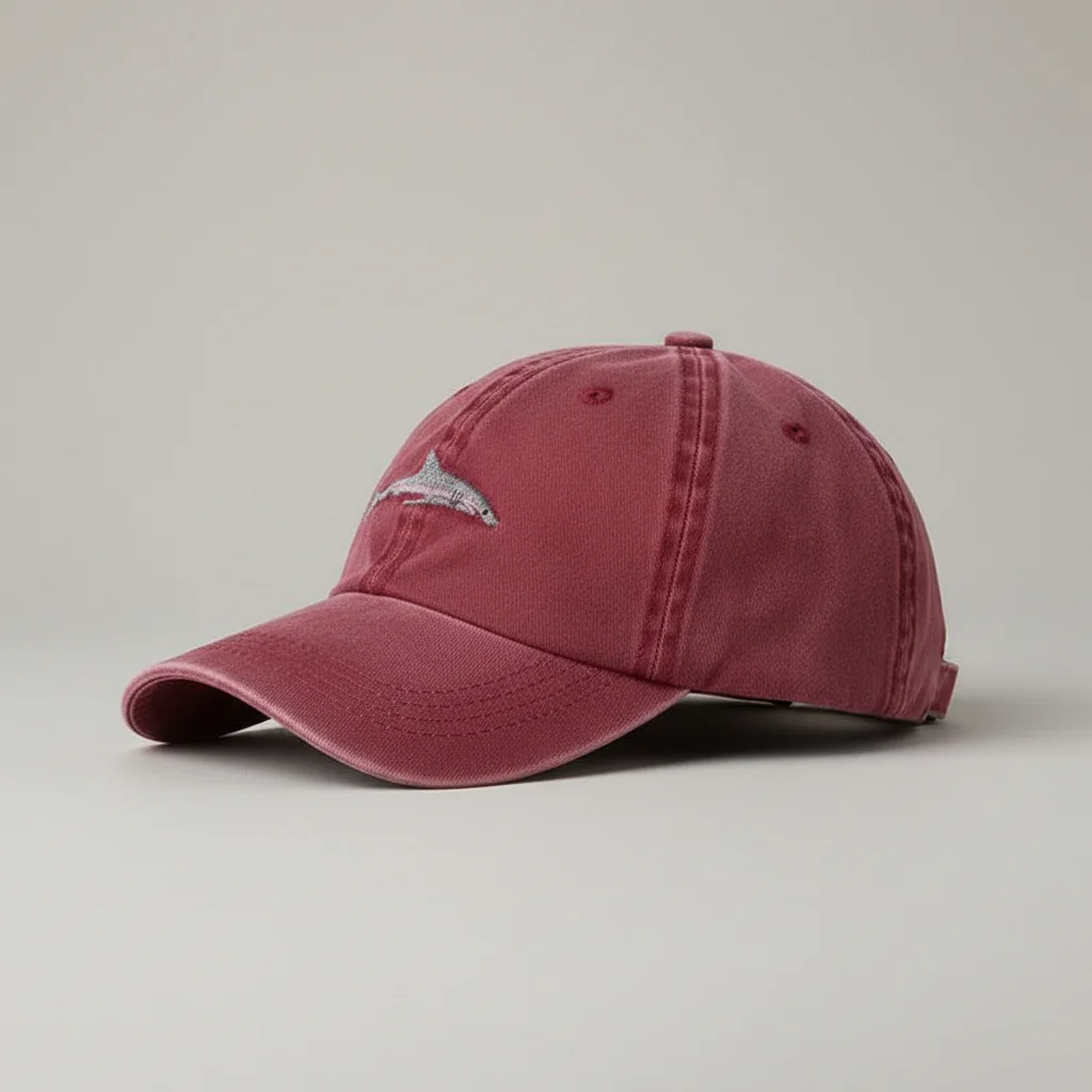 Casquette vintage coton brodé requin audacieux - Vue 2 - casquette vintage
