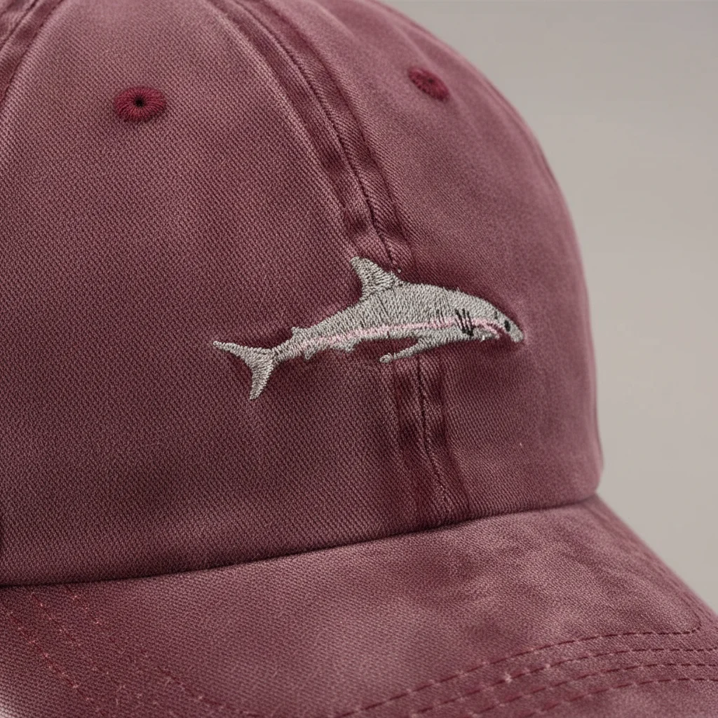 Casquette vintage coton brodé requin audacieux - Vue 4 - casquette vintage