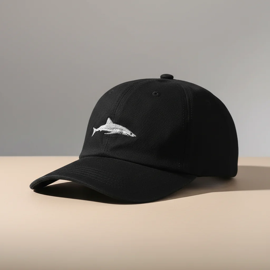 Casquette vintage coton brodé requin audacieux - Vue 6 - casquette vintage