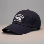 casquette vintage coton brodé style new-yorkais - Vue 1 - casquette vintage