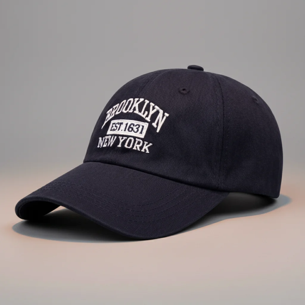 casquette vintage coton brodé style new-yorkais - Vue 1 - casquette vintage