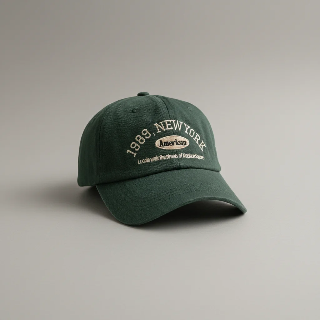 casquette vintage coton brodé style universitaire - Vue 5 - casquette vintage