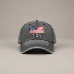 casquette vintage coton brodé style usa - Vue 1 - casquette vintage
