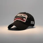 casquette vintage coton brodé style usa - Vue 1 - casquette vintage