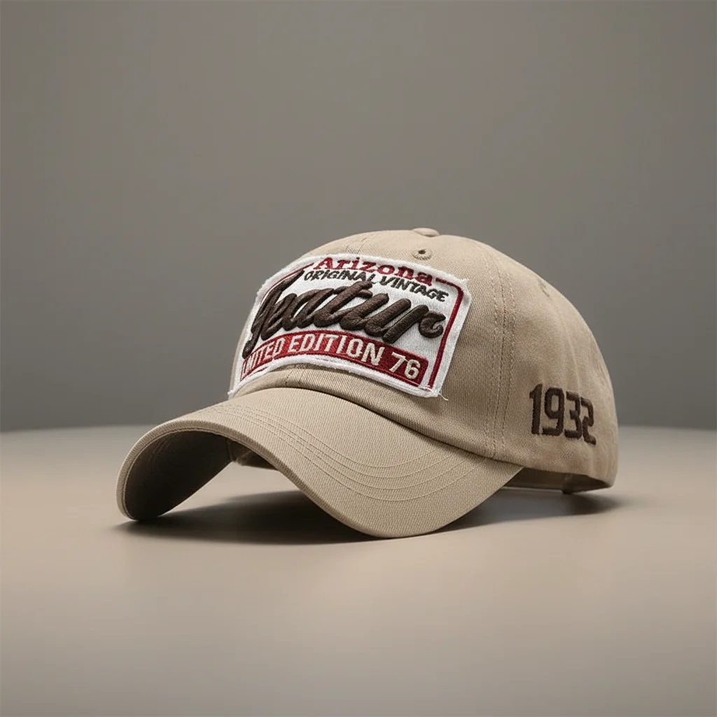 casquette vintage coton brodé style usa - Vue 12 - casquette vintage