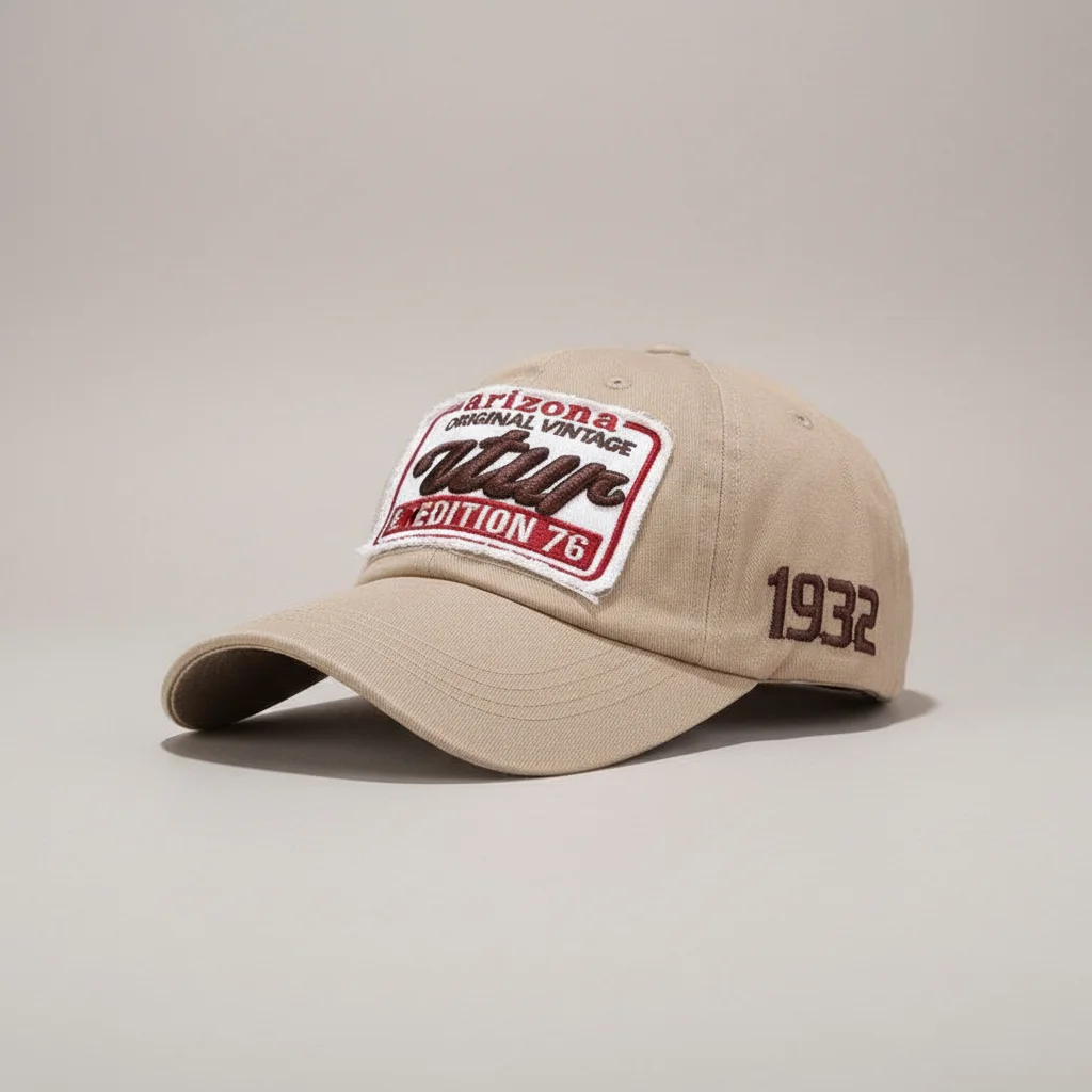 casquette vintage coton brodé style usa - Vue 13 - casquette vintage