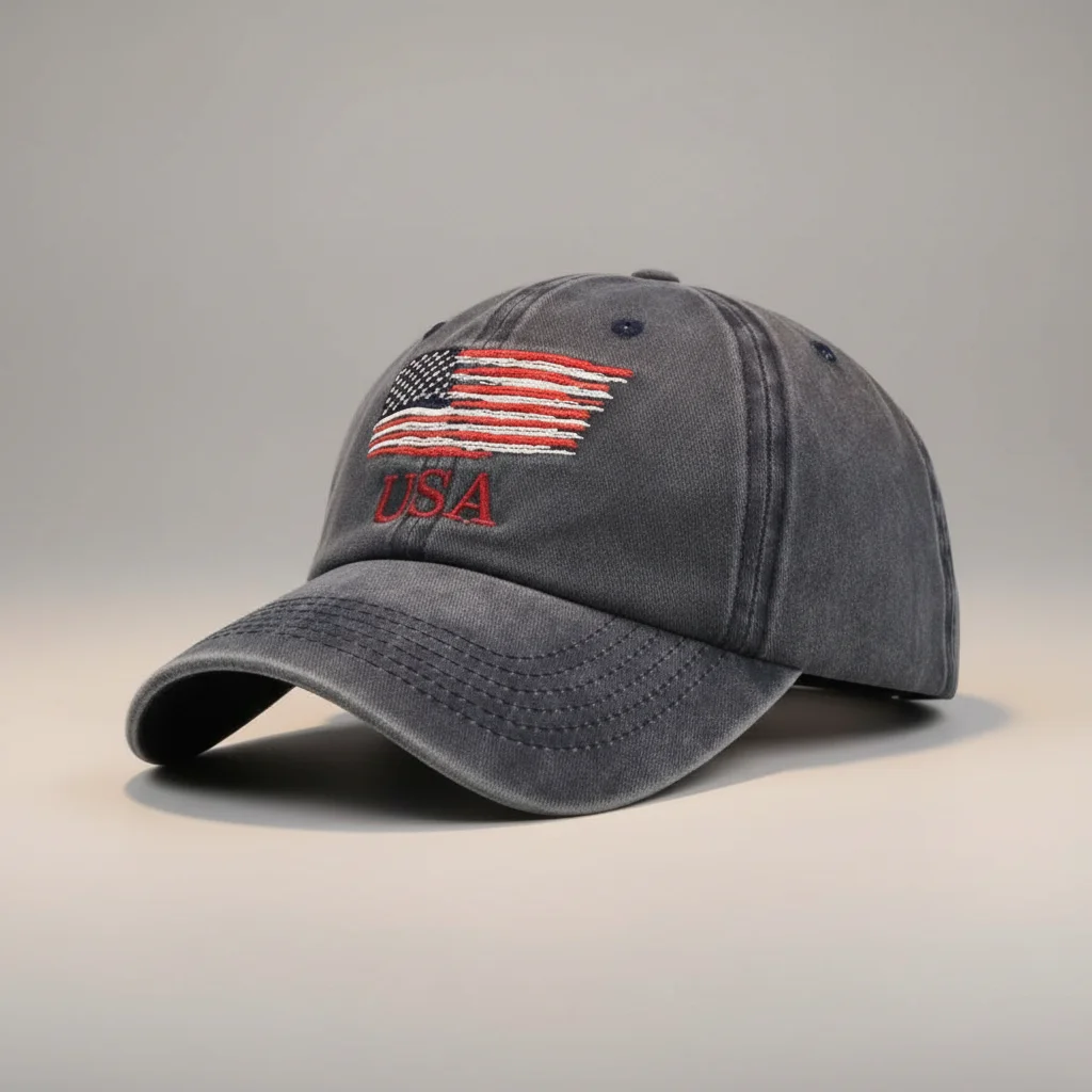 casquette vintage coton brodé style usa - Vue 6 - casquette vintage