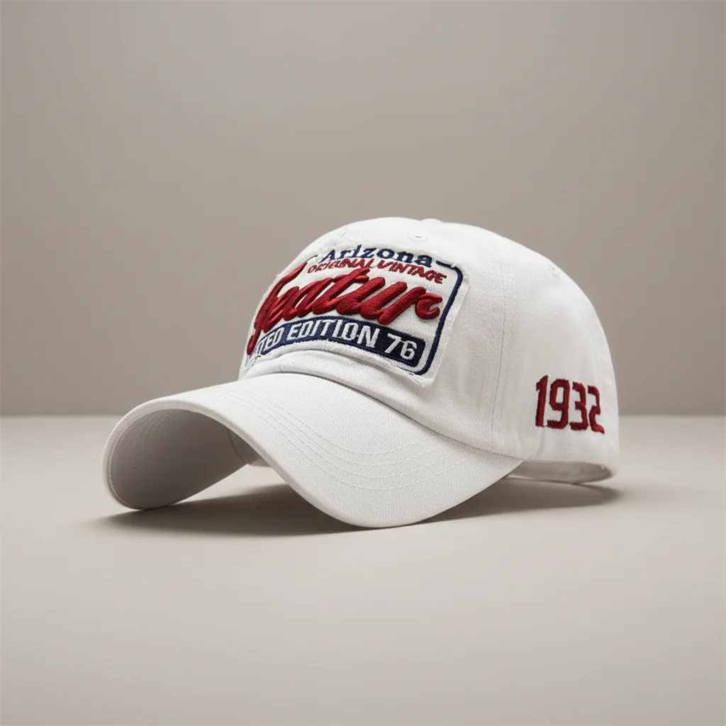 casquette vintage coton brodé style usa - Vue 6 - casquette vintage
