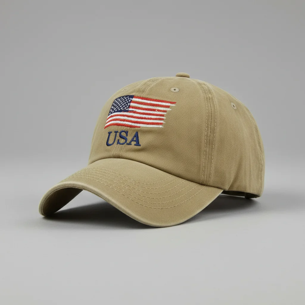 casquette vintage coton brodé style usa - Vue 9 - casquette vintage