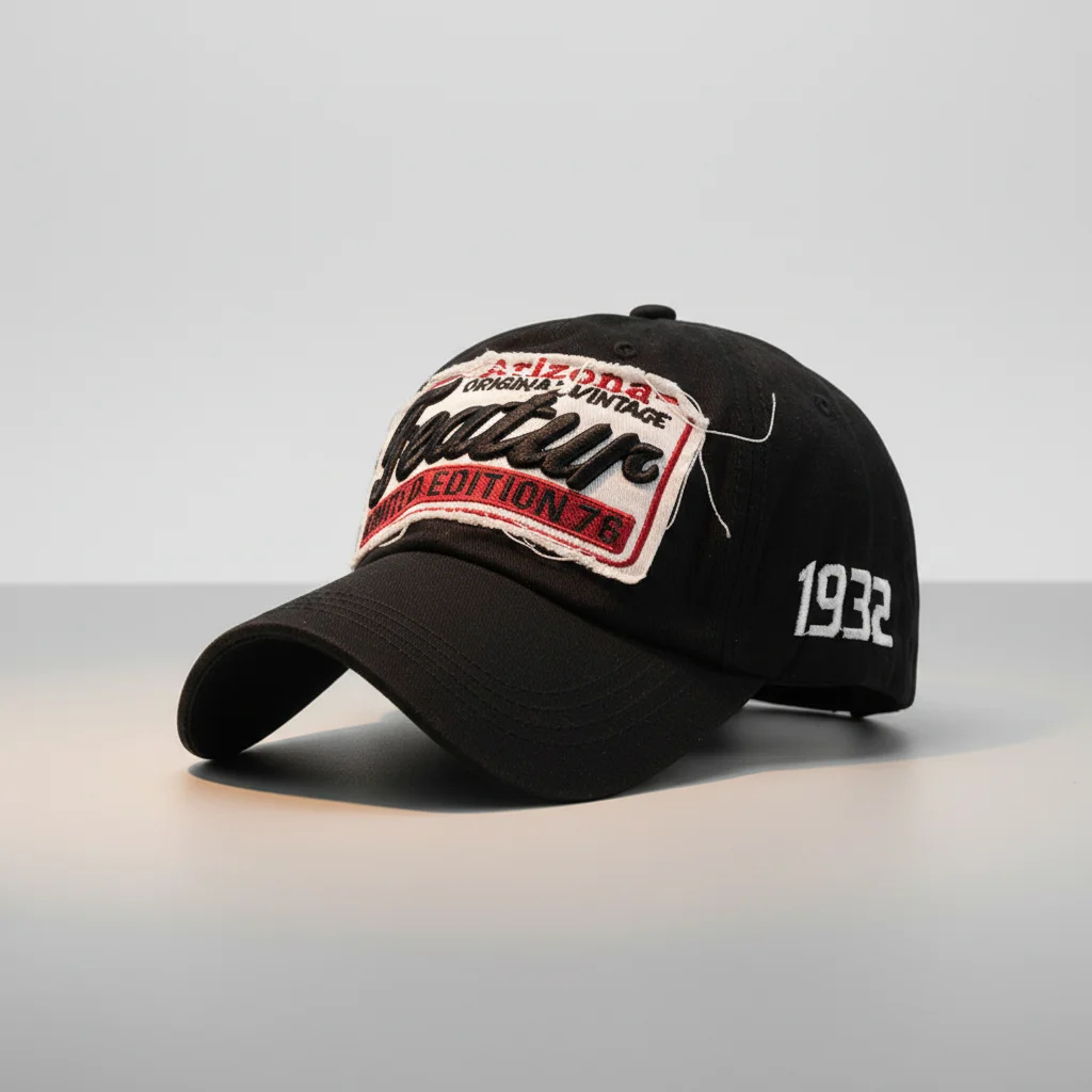 casquette vintage coton brodé style usa - Vue 9 - casquette vintage