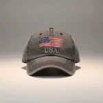 casquette vintage coton brodé usa - Vue 1 - casquette vintage