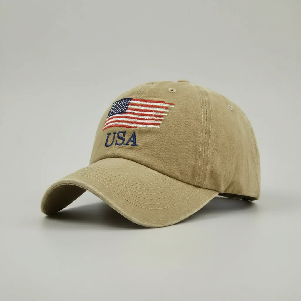 casquette vintage coton brodé usa - Vue 9 - casquette vintage