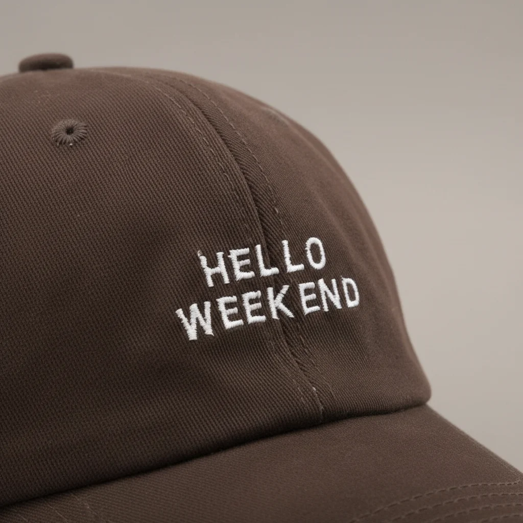Casquette vintage coton brodé week-end unisexe - Vue 4 - casquette vintage