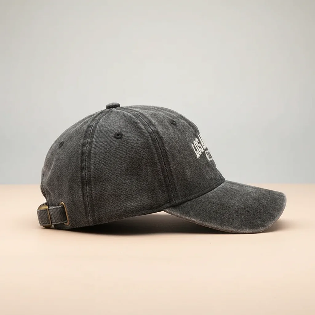 casquette vintage coton délavé ajustable unisexe - Vue 2 - casquette vintage