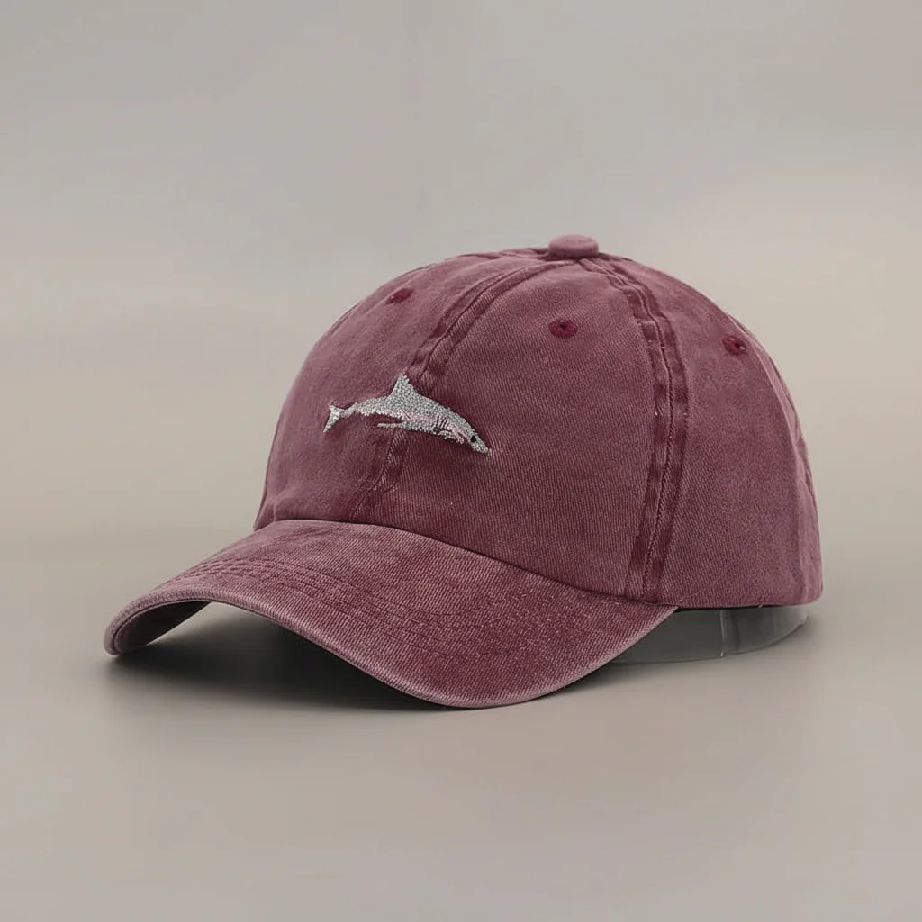 casquette vintage coton délavé motif marin - Vue 13 - casquette vintage