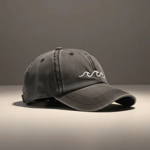 casquette vintage coton délavé motif marin - Vue 2 - casquette vintage