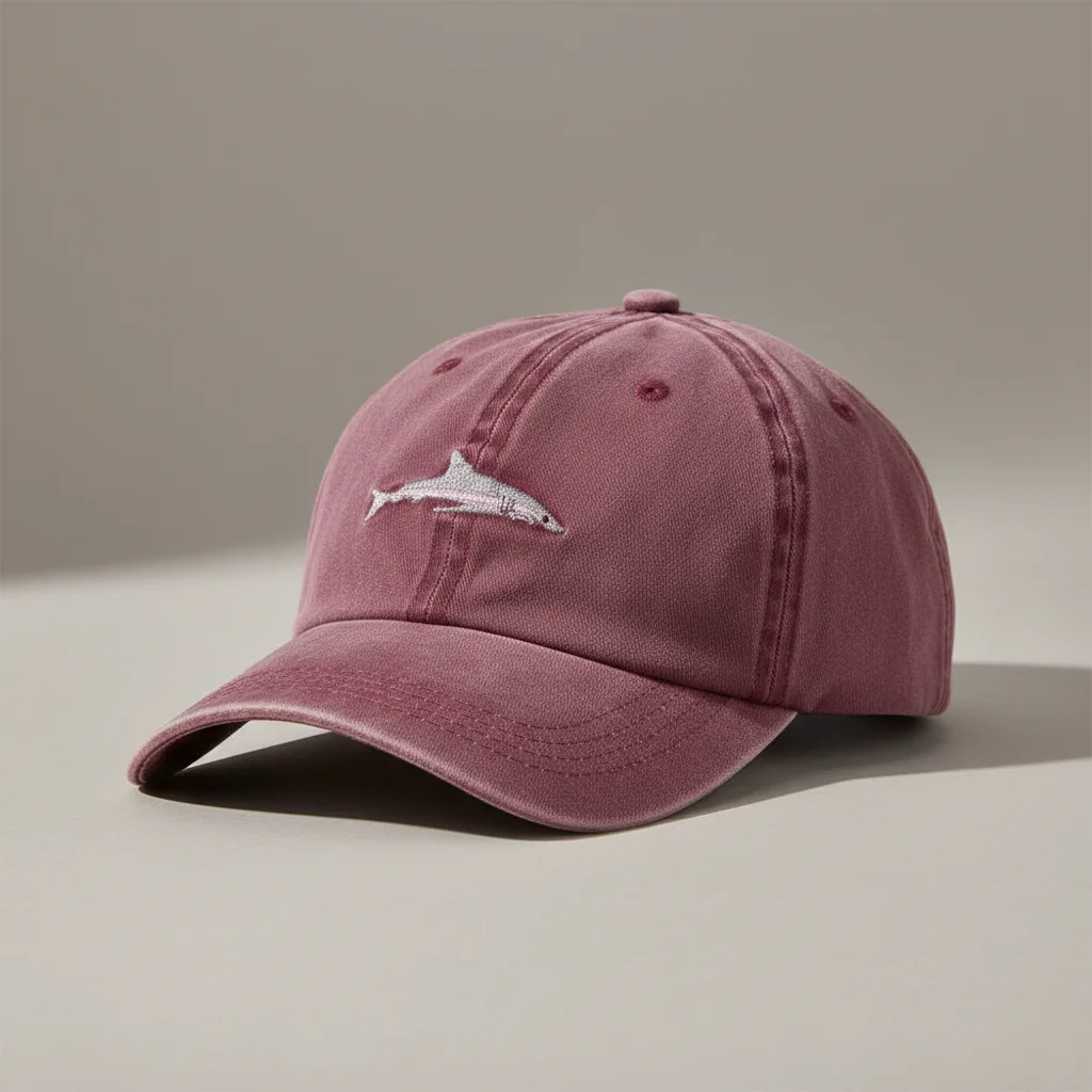 casquette vintage coton délavé motif marin - Vue 7 - casquette vintage