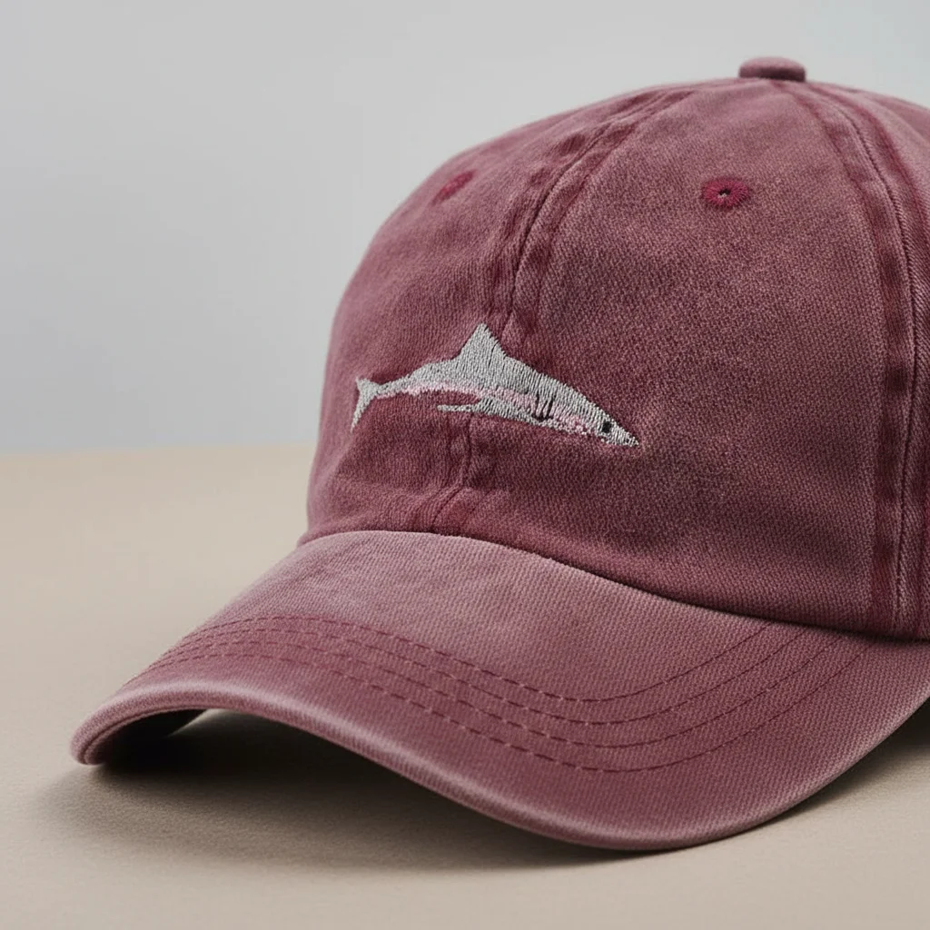 casquette vintage coton délavé motif marin - Vue 8 - casquette vintage