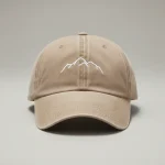 Casquette vintage coton délavé motif montagne - Vue 1 - casquette vintage