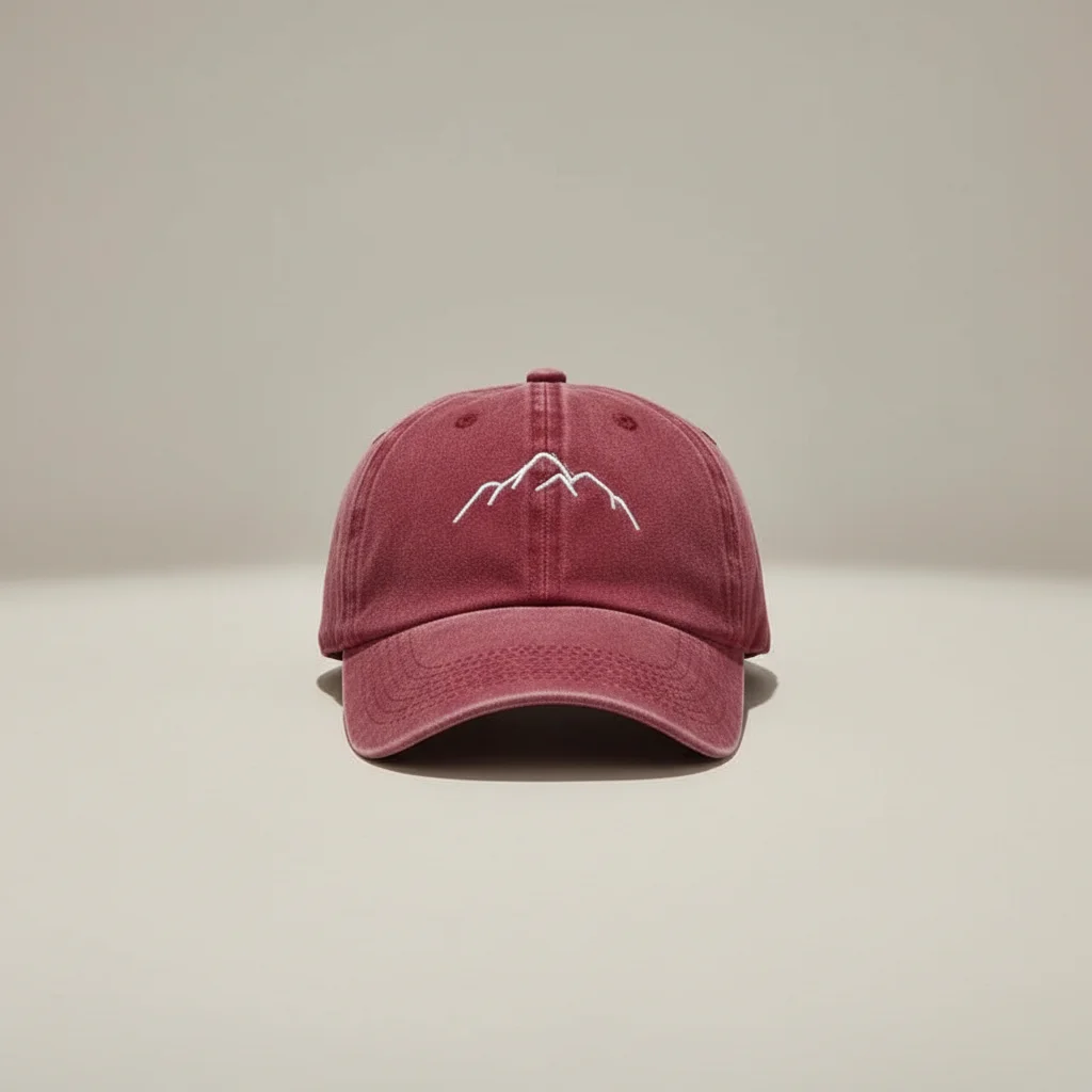 Casquette vintage coton délavé motif montagne - Vue 14 - casquette vintage