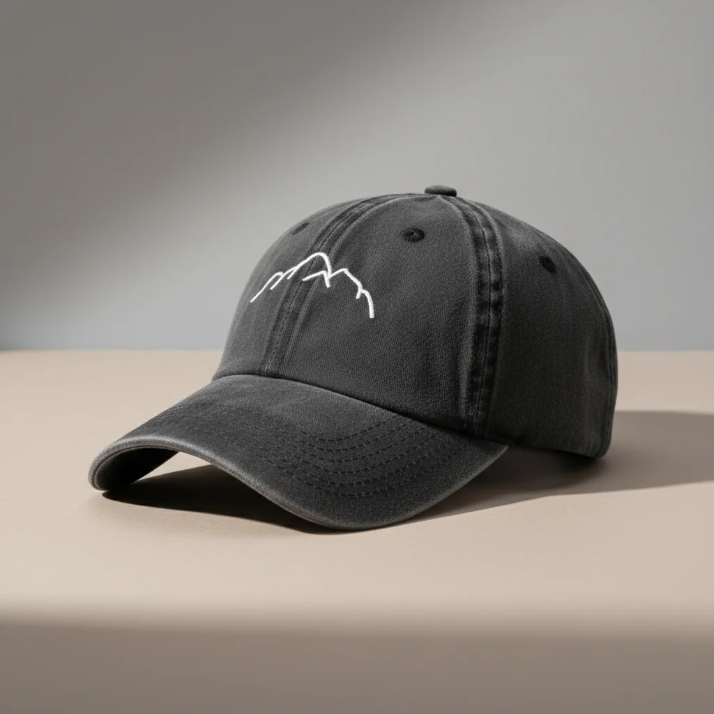 Casquette vintage coton délavé motif montagne - Vue 16 - casquette vintage