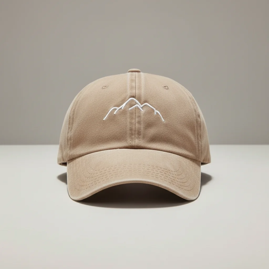 Casquette vintage coton délavé motif montagne - Vue 6 - casquette vintage