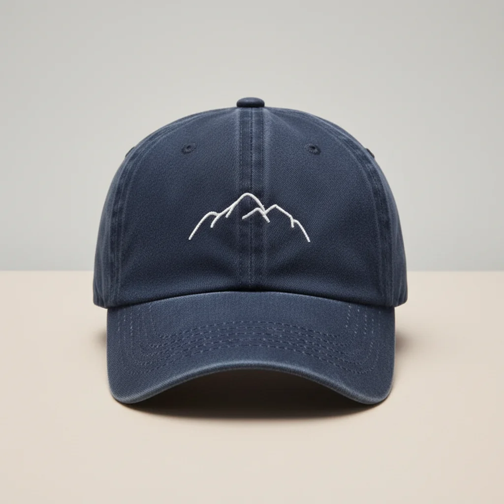 Casquette vintage coton délavé motif montagne - Vue 8 - casquette vintage