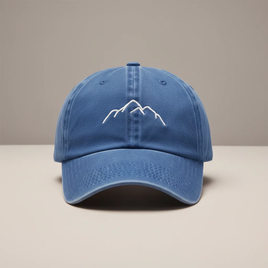 Casquette vintage coton délavé motif montagne - Vue 9 - casquette vintage