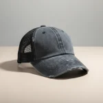 casquette vintage coton délavé queue de cheval - Vue 1 - casquette vintage