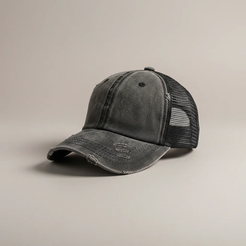 casquette vintage coton délavé queue de cheval - Vue 10 - casquette vintage