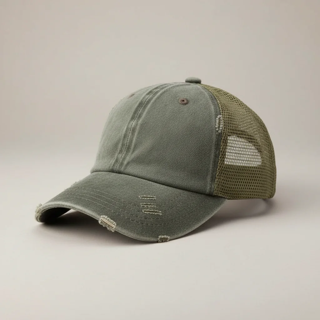 casquette vintage coton délavé queue de cheval - Vue 11 - casquette vintage