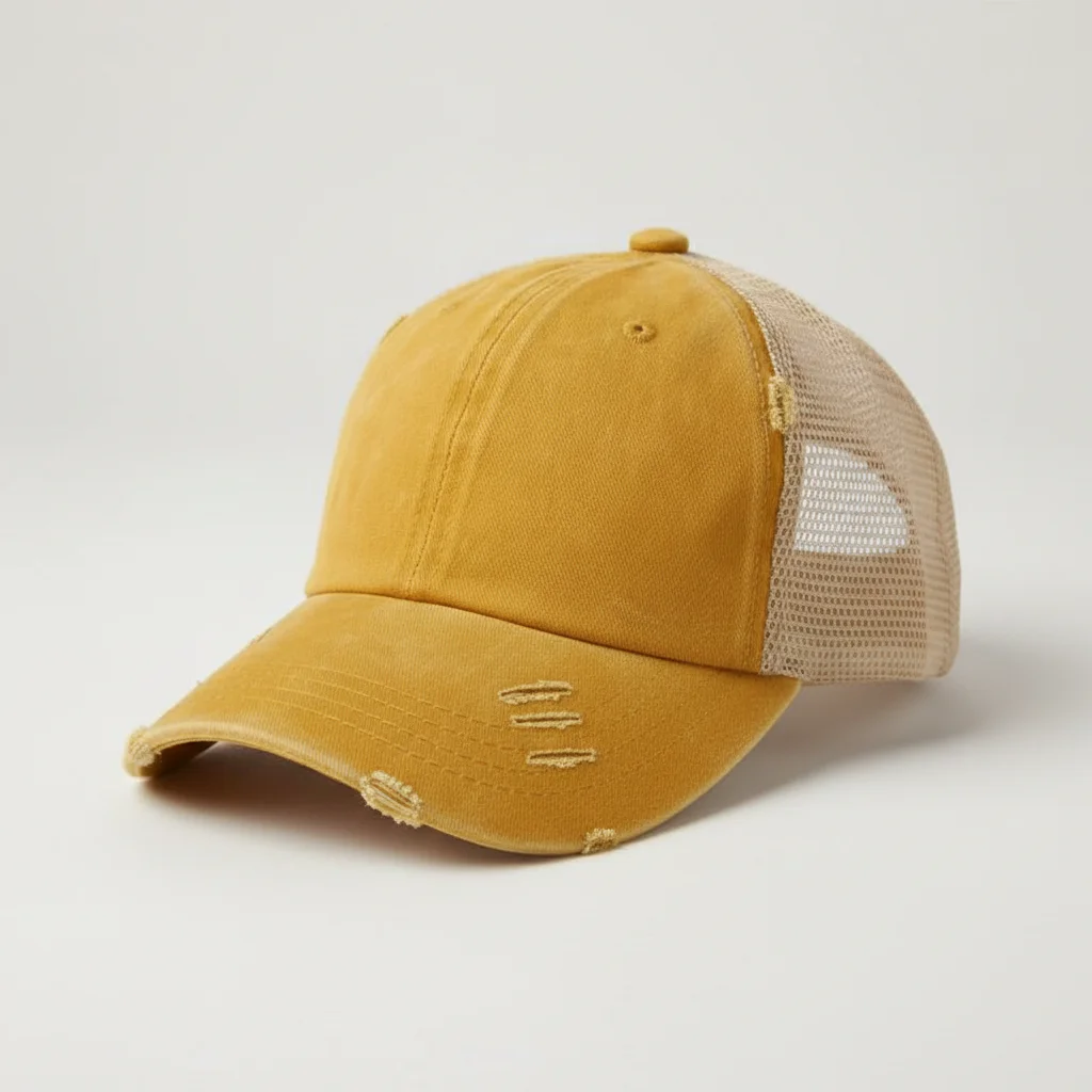 casquette vintage coton délavé queue de cheval - Vue 12 - casquette vintage