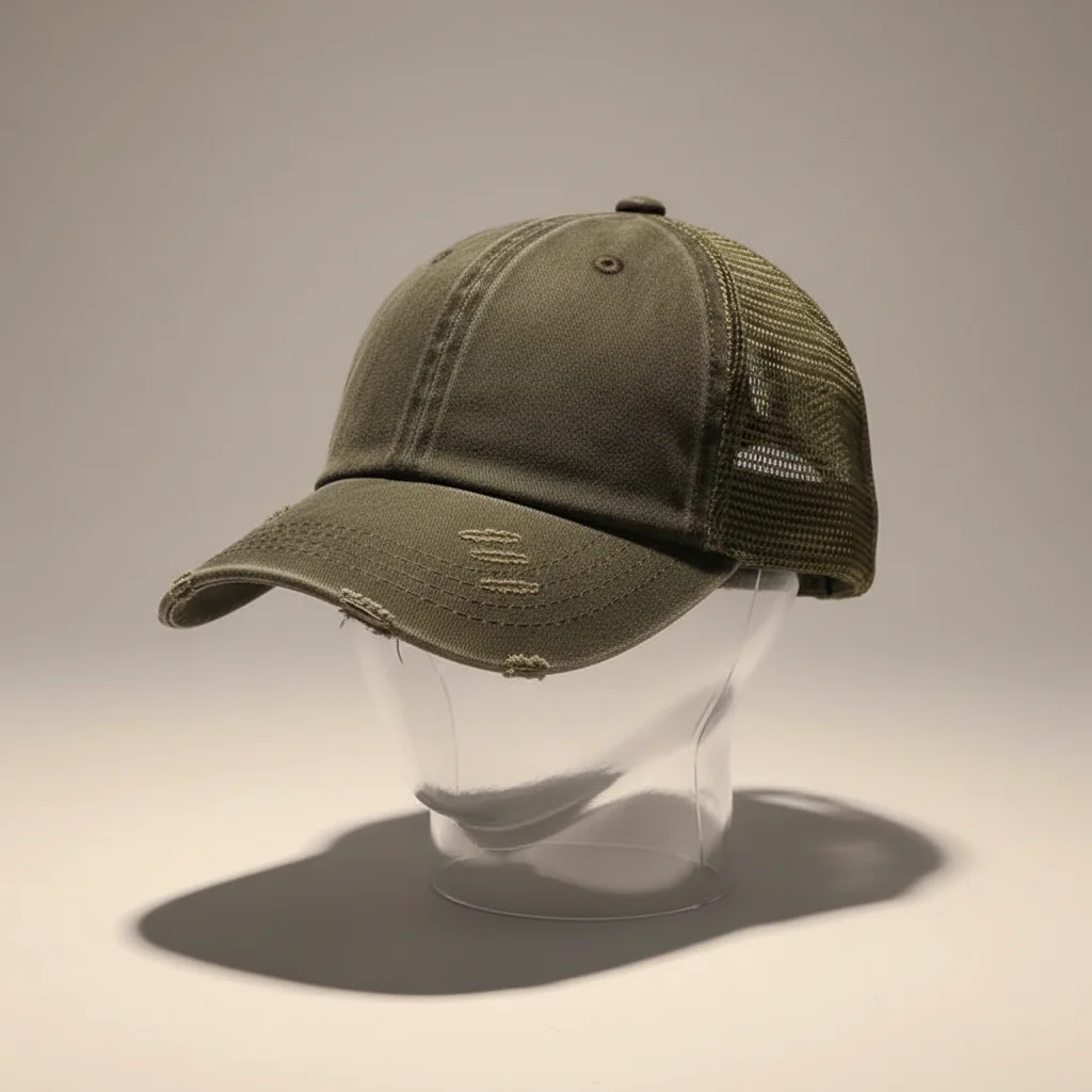 casquette vintage coton délavé queue de cheval - Vue 5 - casquette vintage