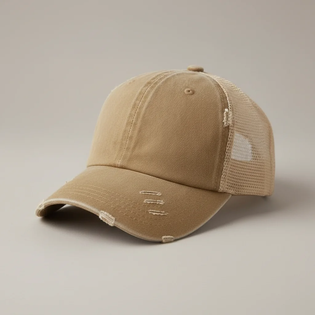 casquette vintage coton délavé queue de cheval - Vue 8 - casquette vintage