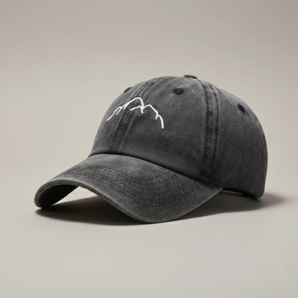 casquette vintage coton délavé randonnée unisexe - Vue 1 - casquette vintage