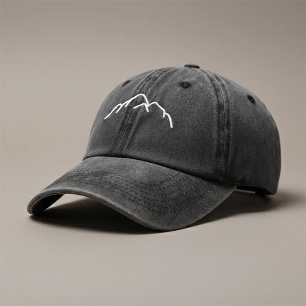 casquette vintage coton délavé randonnée unisexe - Vue 4 - casquette vintage